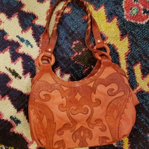 Leaders in Leather orange purse